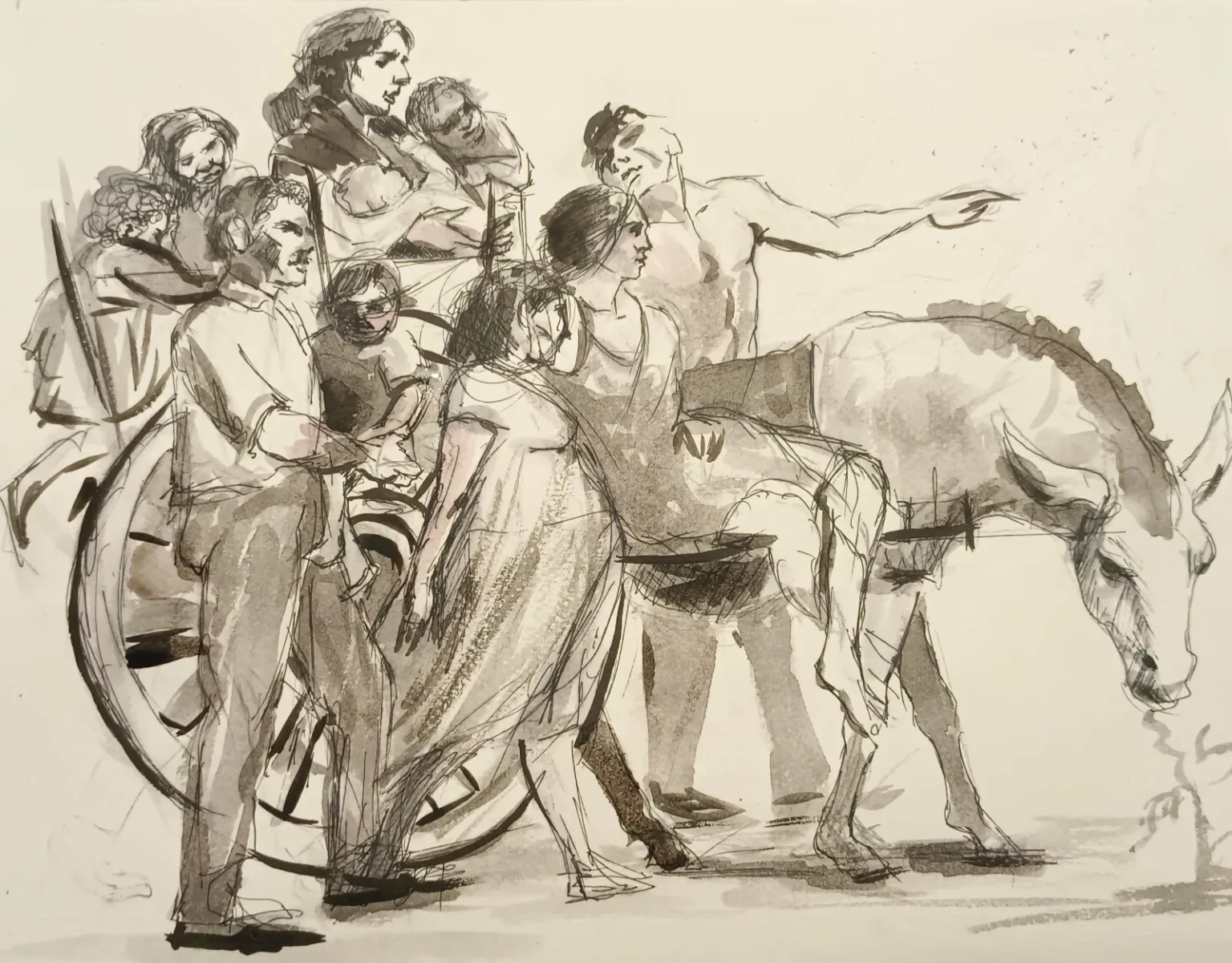 Obra Caravana de gitanos de Luis Márquez Carrasco