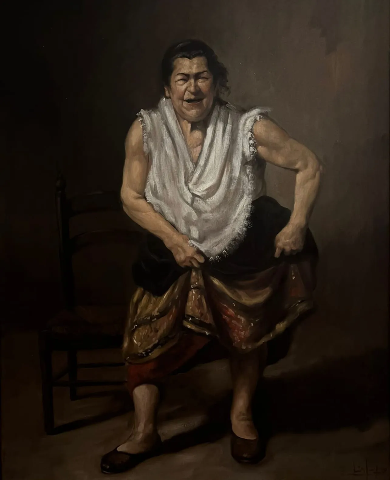 Matriarca IV —&nbsp; Óleo sobre lienzo, 100 × 81 cm